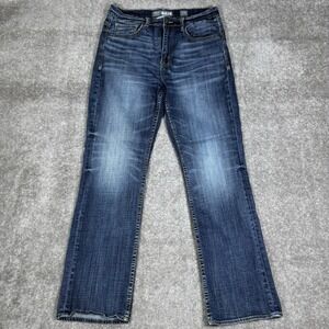 BKE Jeans Men's 33Rx31 Blue Denim Tyler Straight Leg Whiskering Buckle